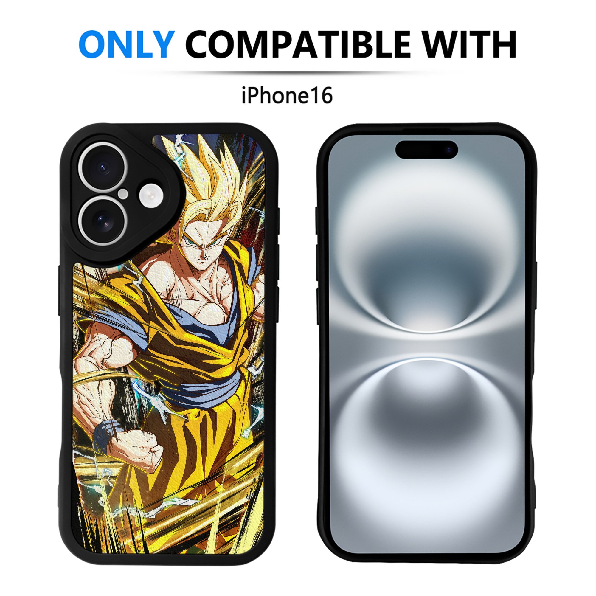 （画像用） ドラゴンボール DRAGON BALL 【iPhone 16シリーズ対応】シリコンスマホケース（レザー調） 材質：シリコン
